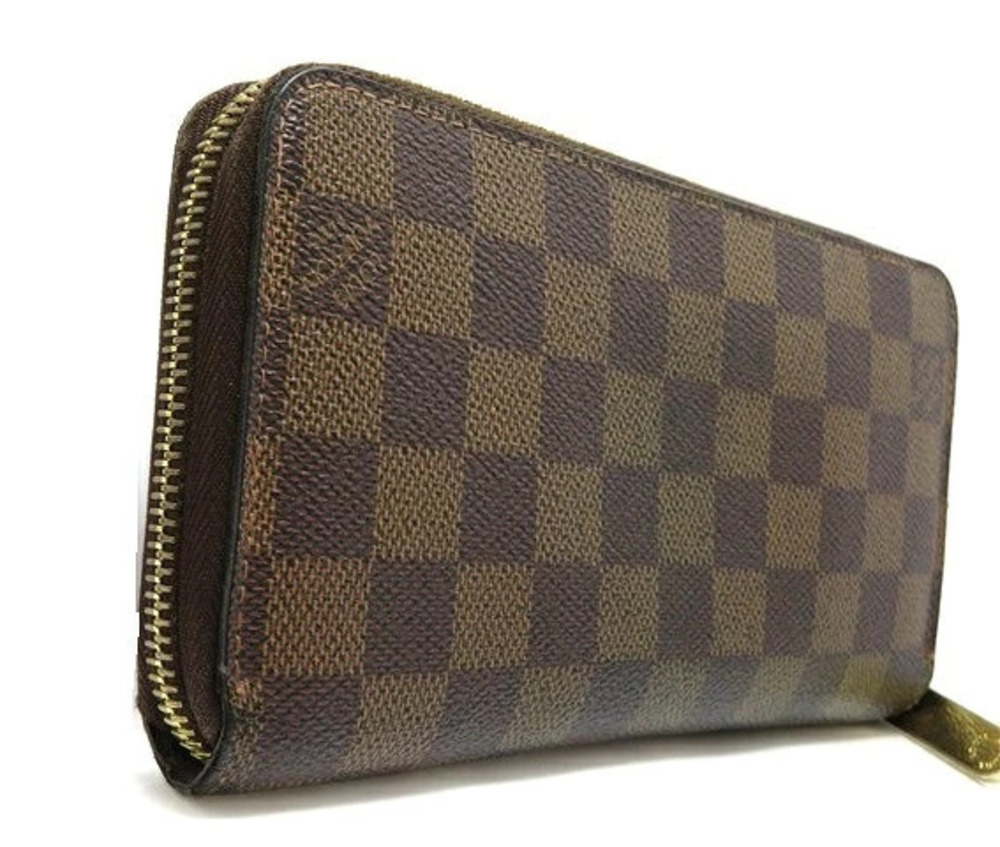 Louis Vuitton Long Wallet Zippy Damier Brown